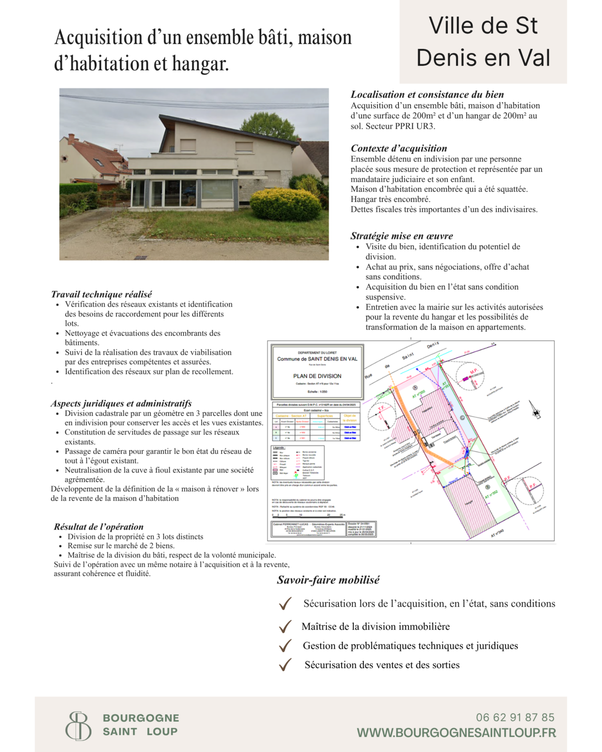 Fiche opération de l’ensemble immobilier à Saint-Denis-en-Val